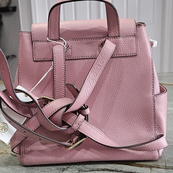 Tory Burch Pink Leather Backpack with Tassel NWT - Picture 8 of 16